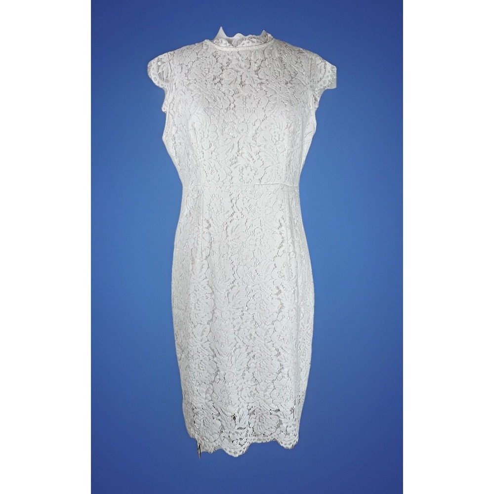Merokeety‎ White Lace Women's Dress Women's Size Large Lined